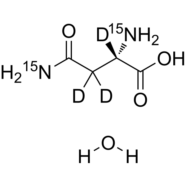 L-Asparagine-15N2,d3 monohydrate (L-(+)-anhydrous asparagine-15N2,d3 (monohydrate))